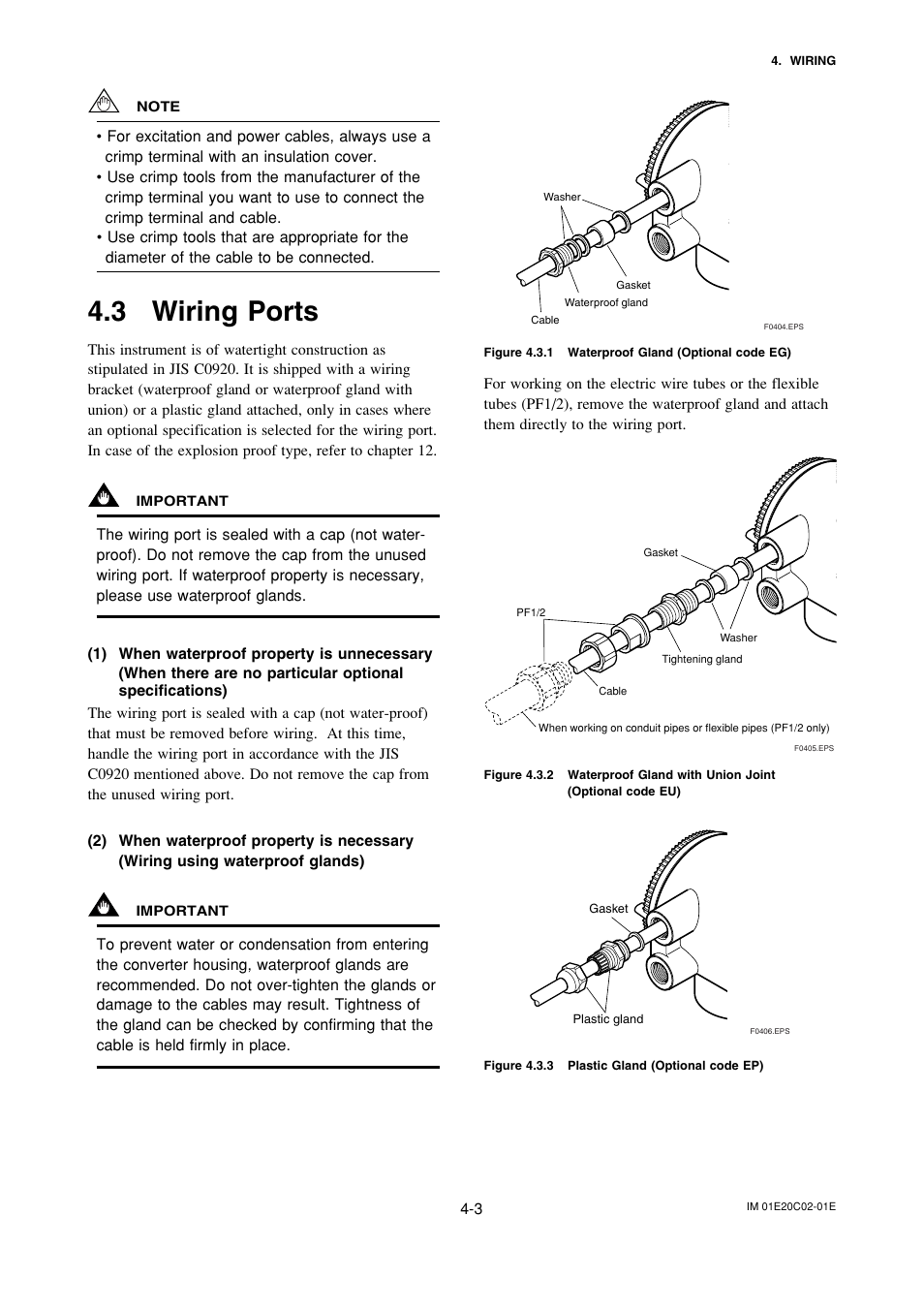 3 wiring ports, Wiring ports -3 | Yokogawa AXFA14G/C User Manual | Page 15 / 123
