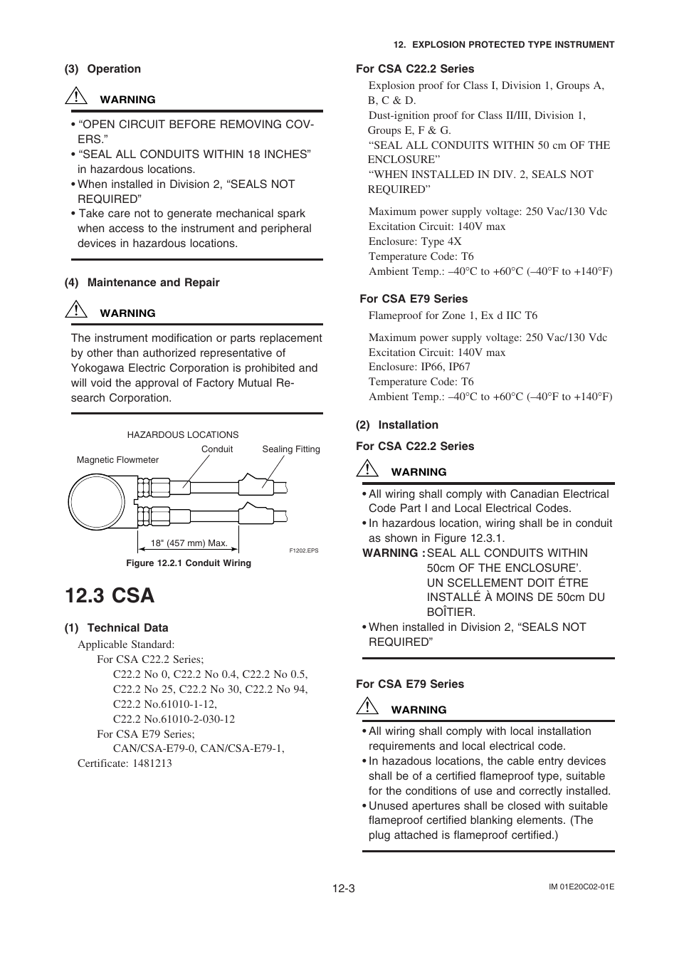 3 csa | Yokogawa AXFA14G/C User Manual | Page 18 / 18