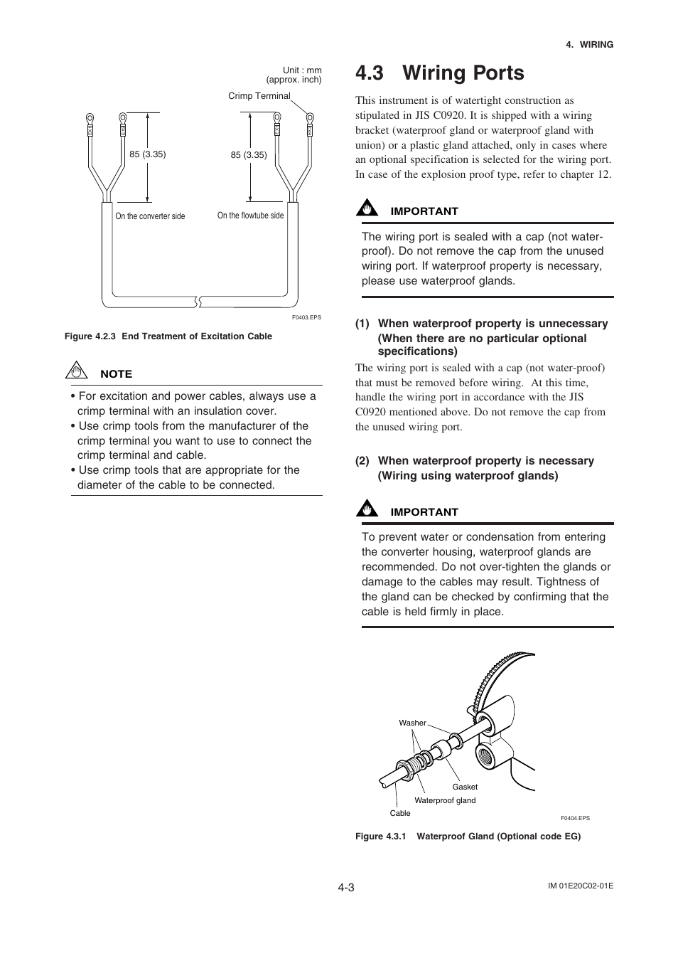 3 wiring ports | Yokogawa AXFA14G/C User Manual | Page 9 / 18