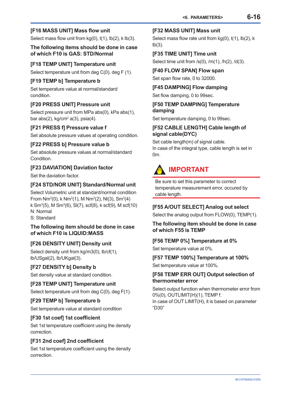 Important | Yokogawa digitalYEWFLO (DY) User Manual | Page 52 / 173