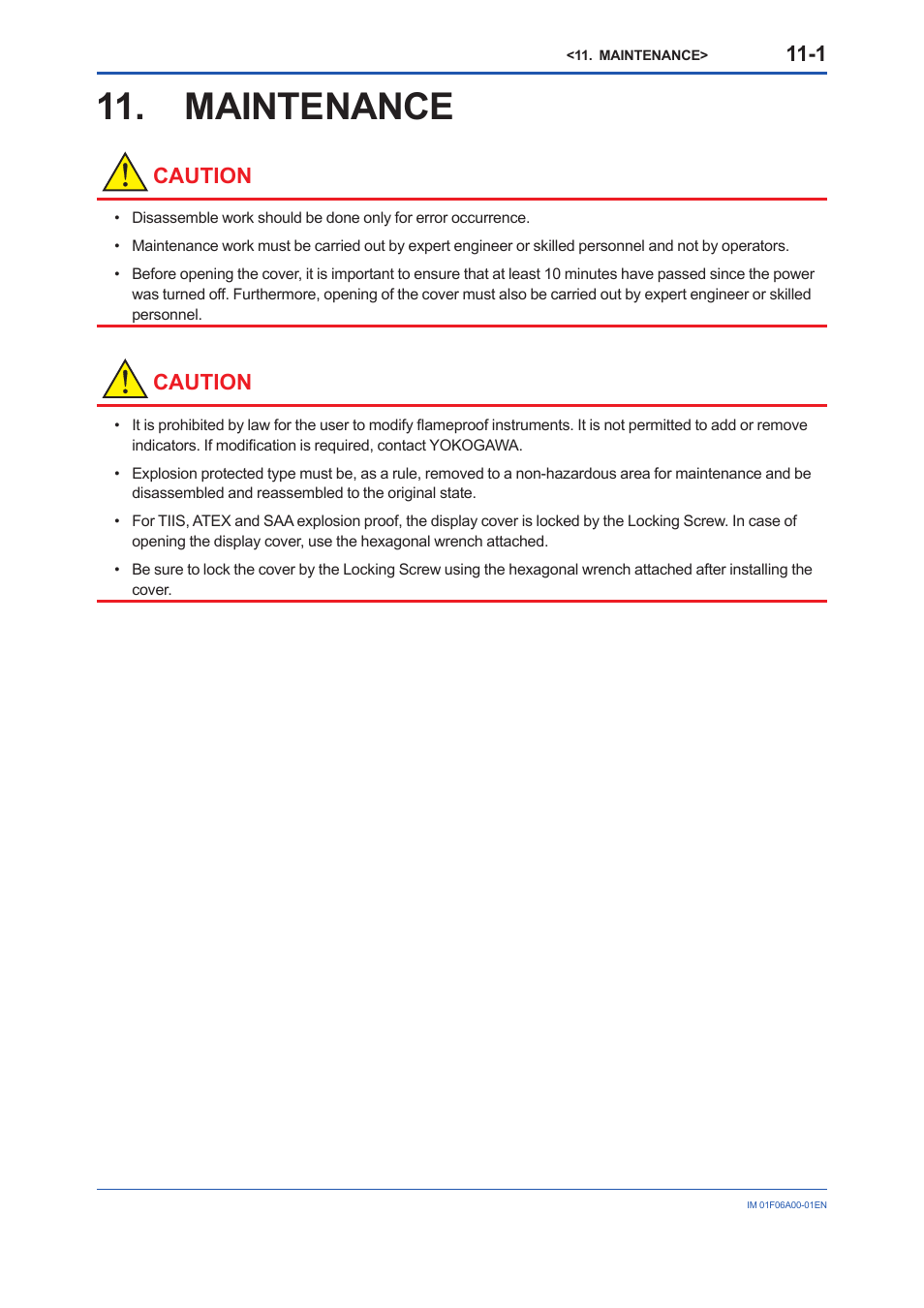 Maintenance, Caution | Yokogawa digitalYEWFLO (DY) User Manual | Page 99 / 173