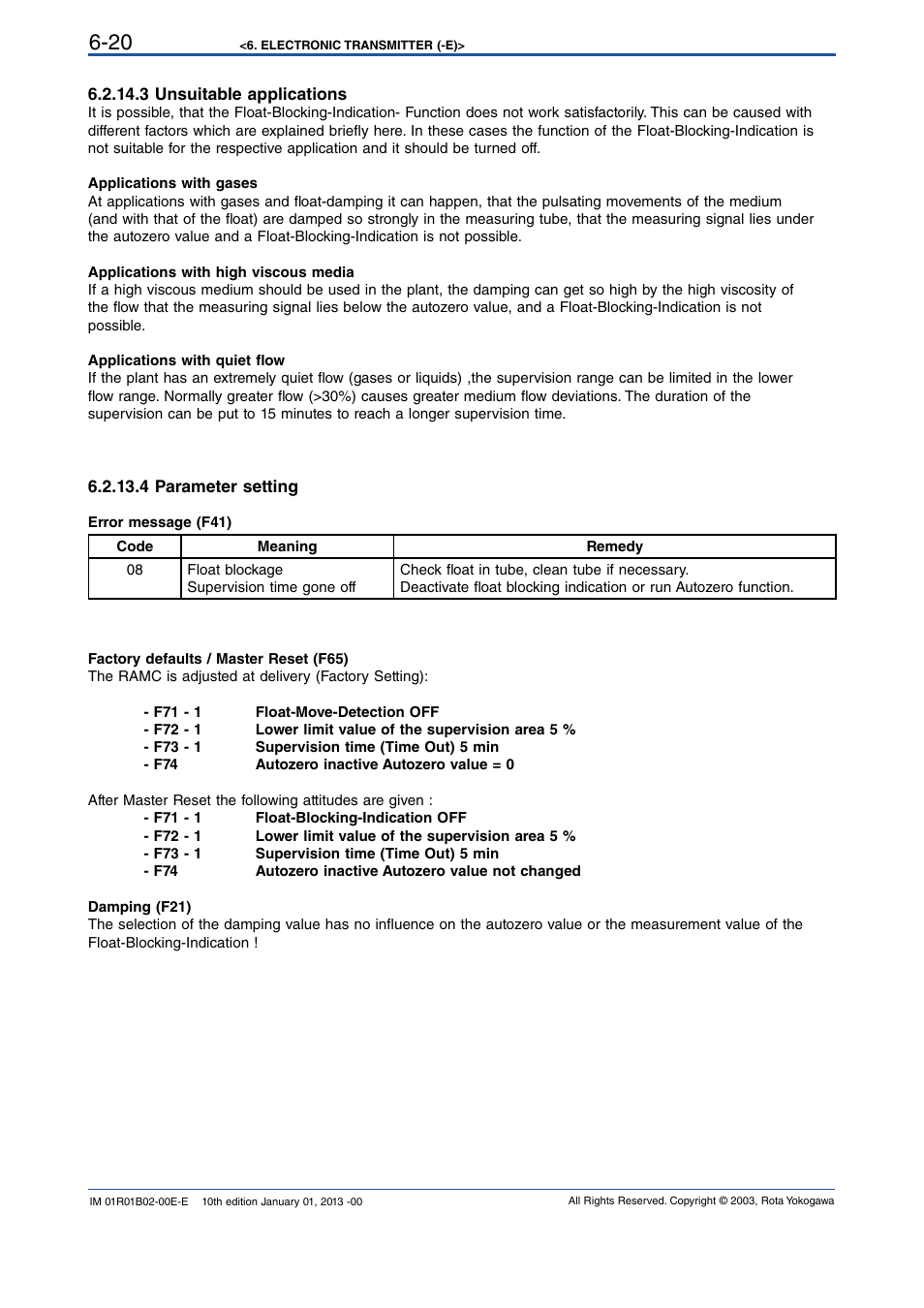 Yokogawa RAMC User Manual | Page 46 / 136