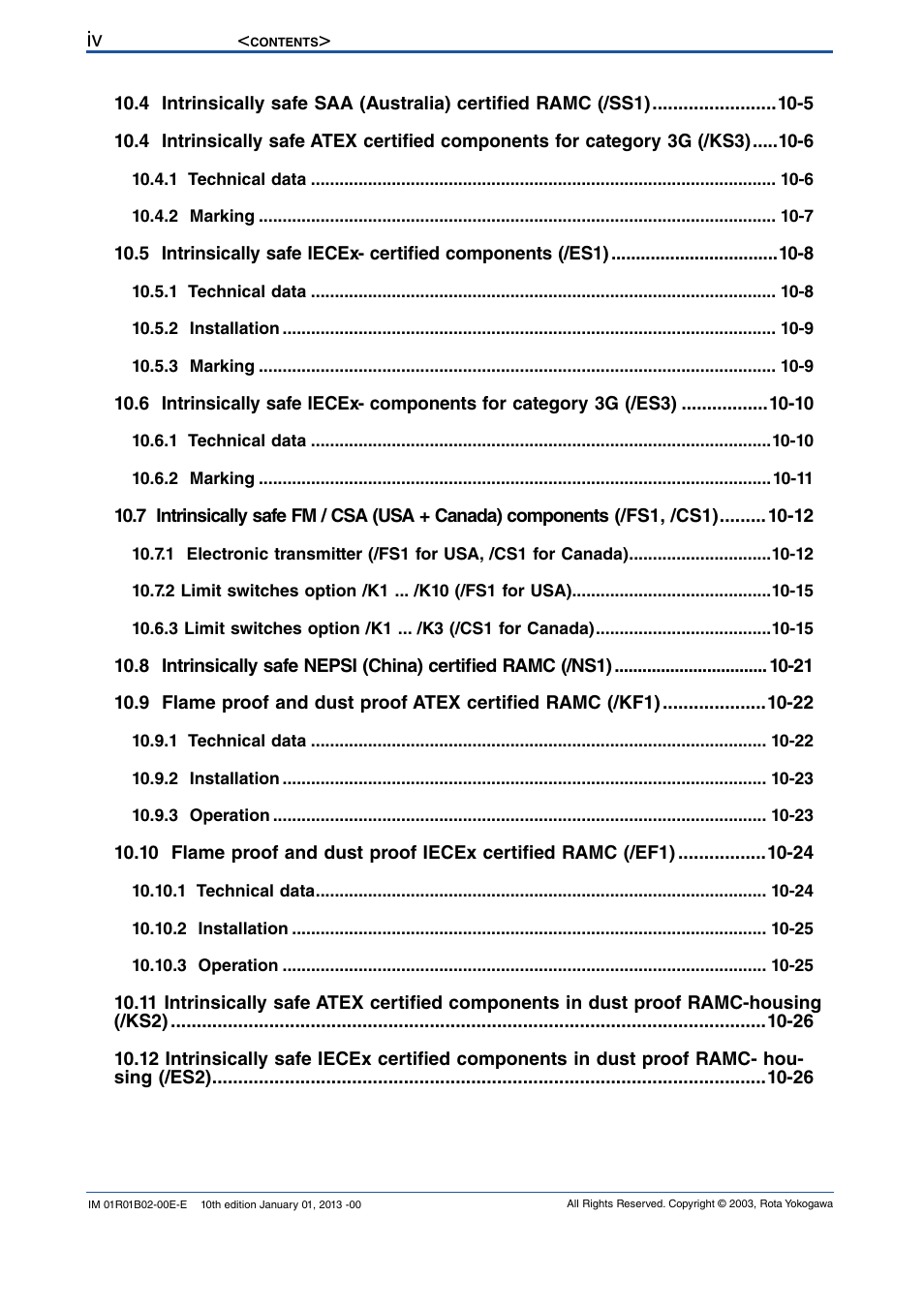 Yokogawa RAMC User Manual | Page 6 / 136