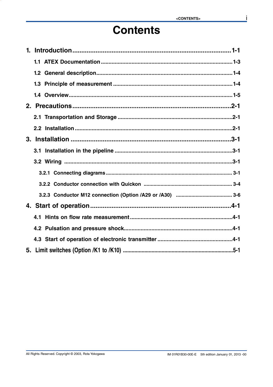 Yokogawa RAKD User Manual | Page 3 / 72
