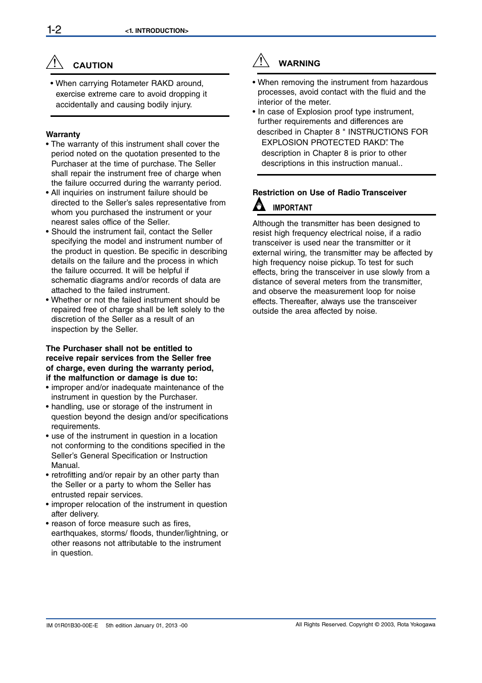 Yokogawa RAKD User Manual | Page 8 / 72