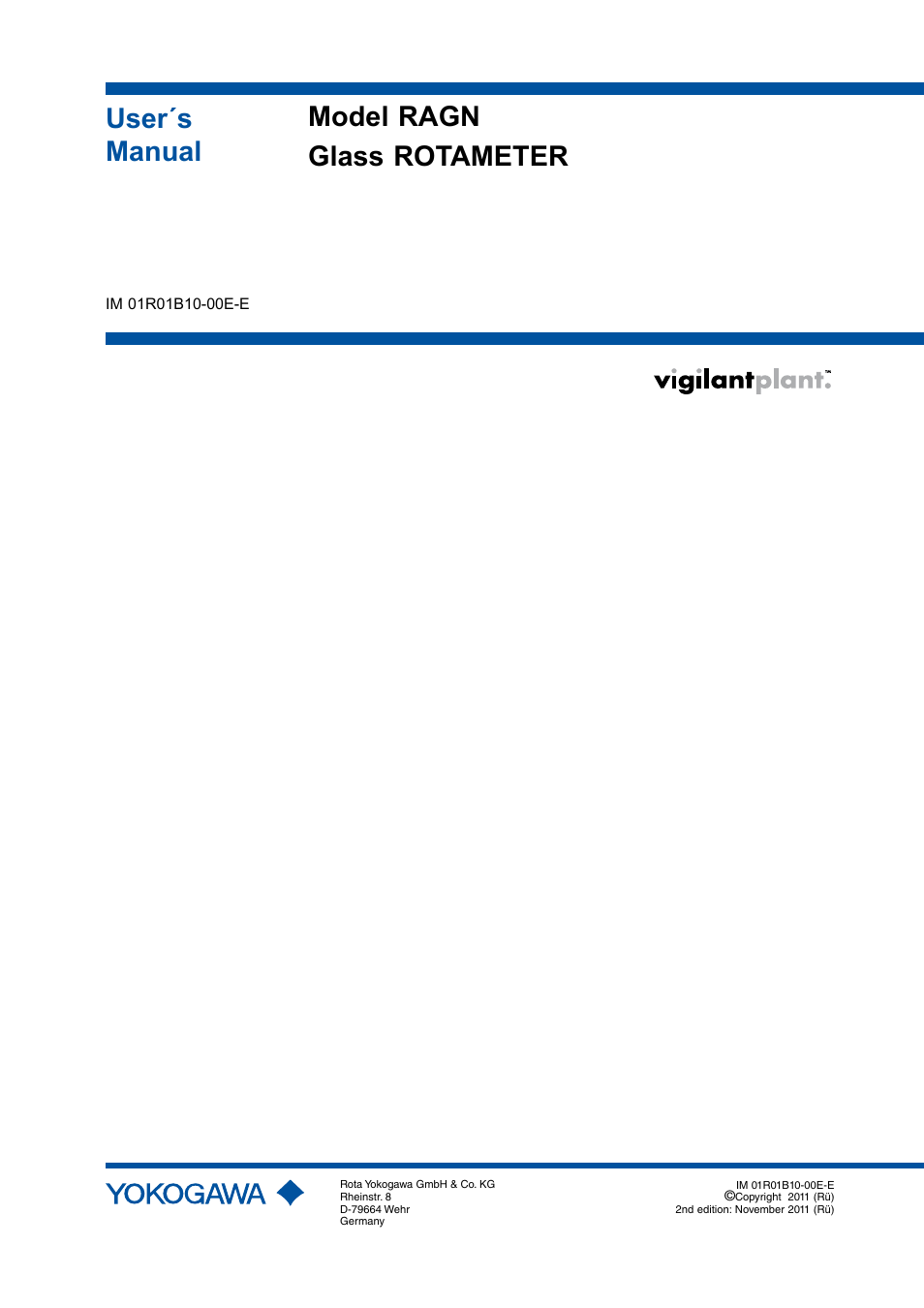 Yokogawa RAGN User Manual | 46 pages