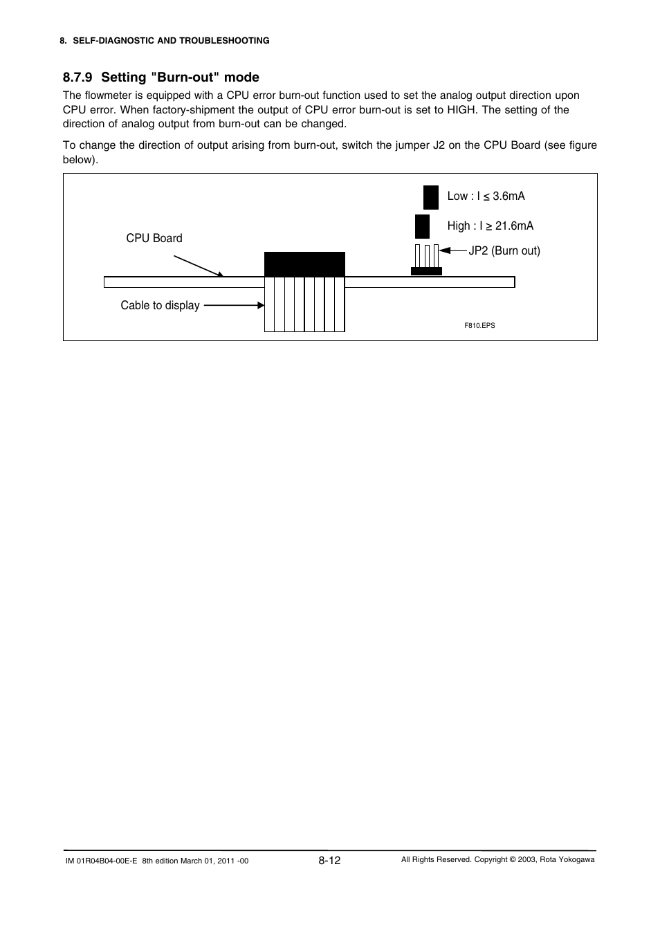 9 setting "burn-out" mode, 9 setting "burn-out" mode -12 | Yokogawa RotaMASS 3-Series User Manual | Page 188 / 254