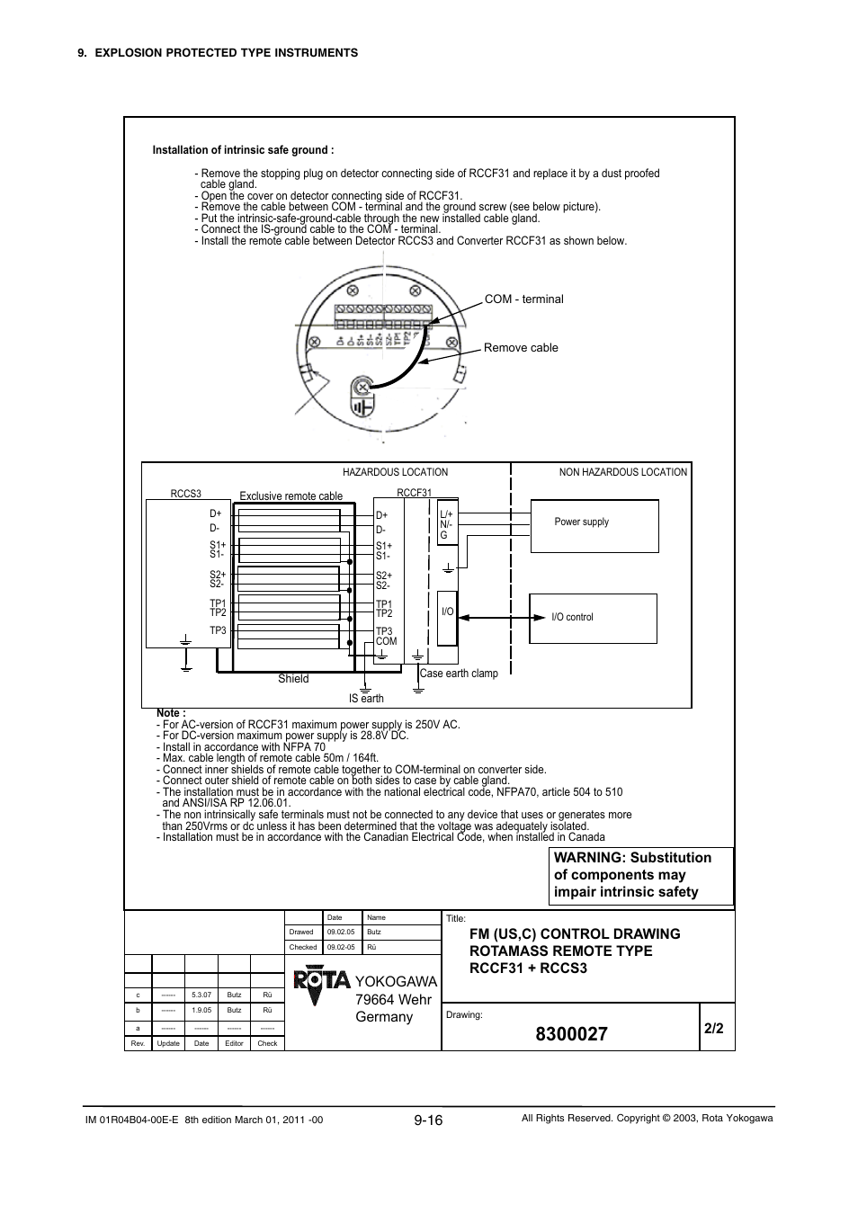 Yokogawa RotaMASS 3-Series User Manual | Page 208 / 254