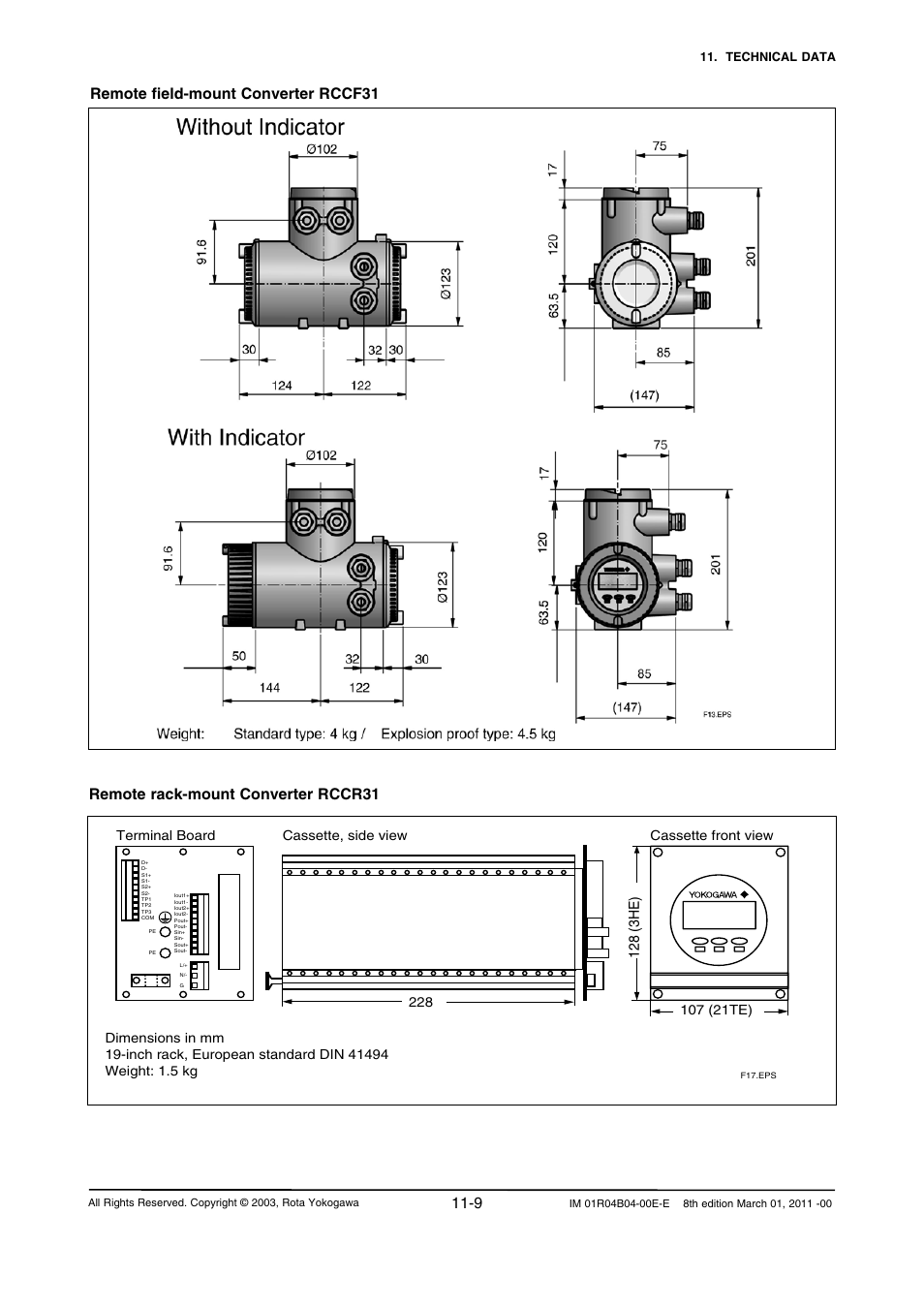Yokogawa RotaMASS 3-Series User Manual | Page 231 / 254