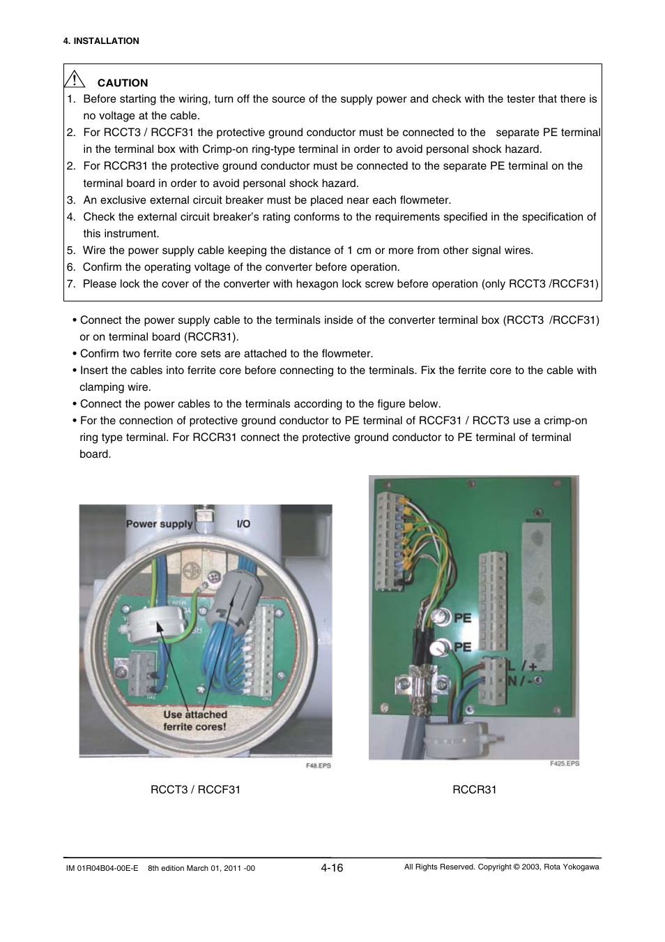 Yokogawa RotaMASS 3-Series User Manual | Page 44 / 254