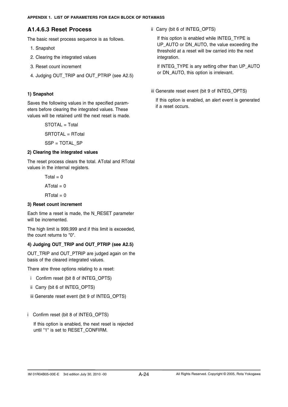 Yokogawa RotaMASS 3-Series User Manual | Page 124 / 182