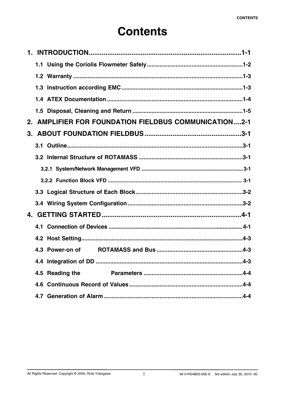 Yokogawa RotaMASS 3-Series User Manual | Page 3 / 182