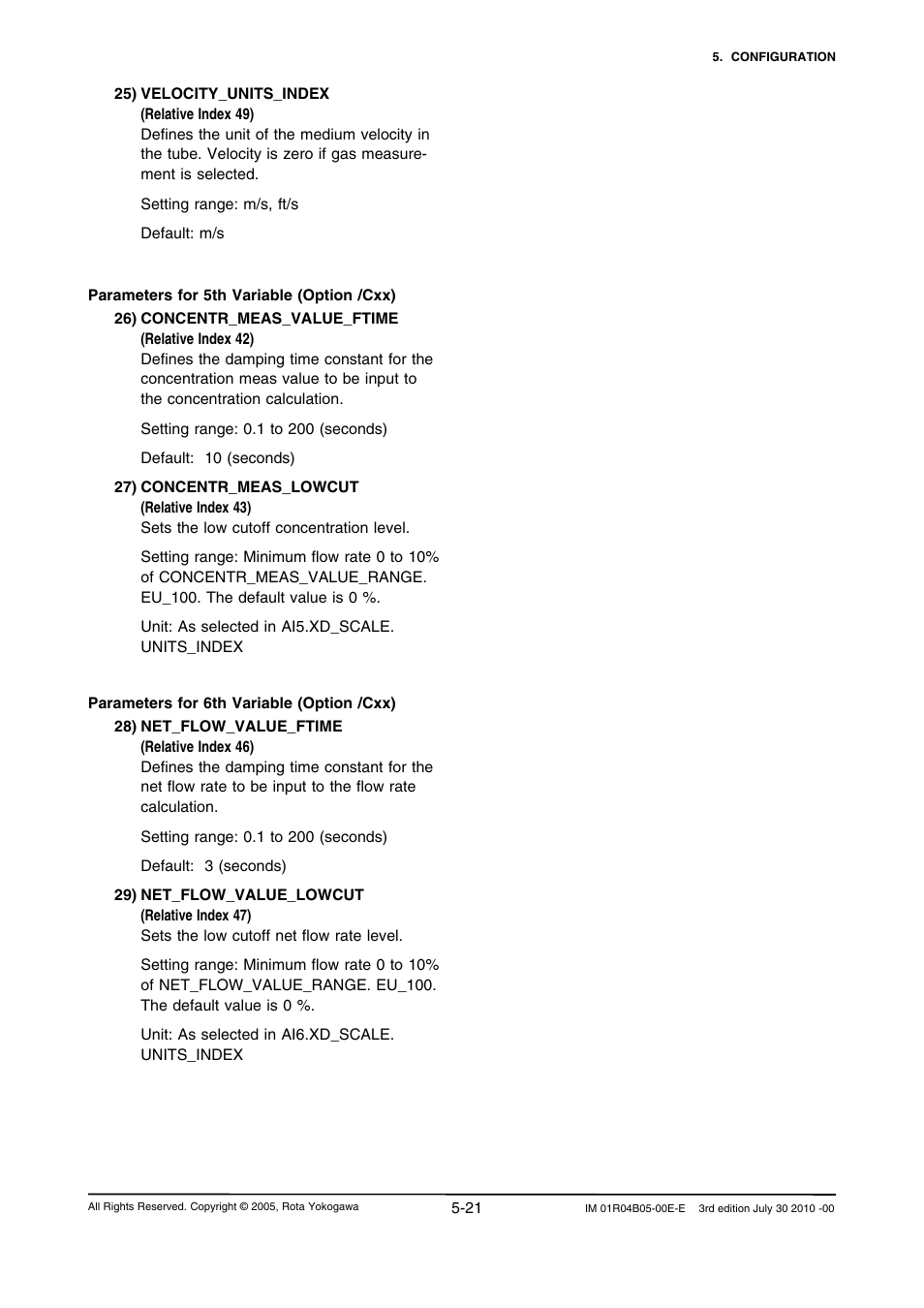 Yokogawa RotaMASS 3-Series User Manual | Page 45 / 182