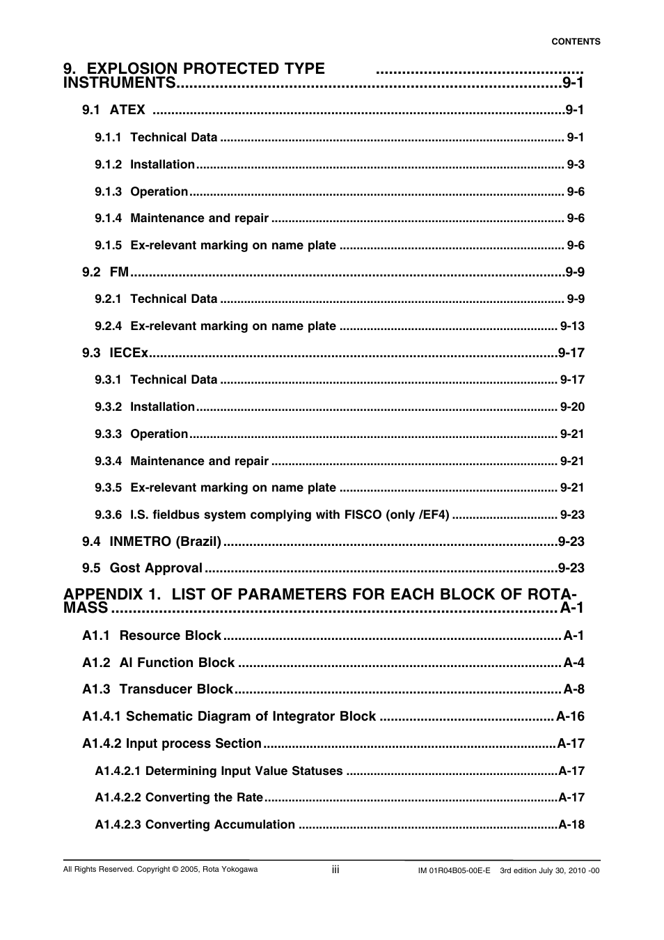 Yokogawa RotaMASS 3-Series User Manual | Page 5 / 182
