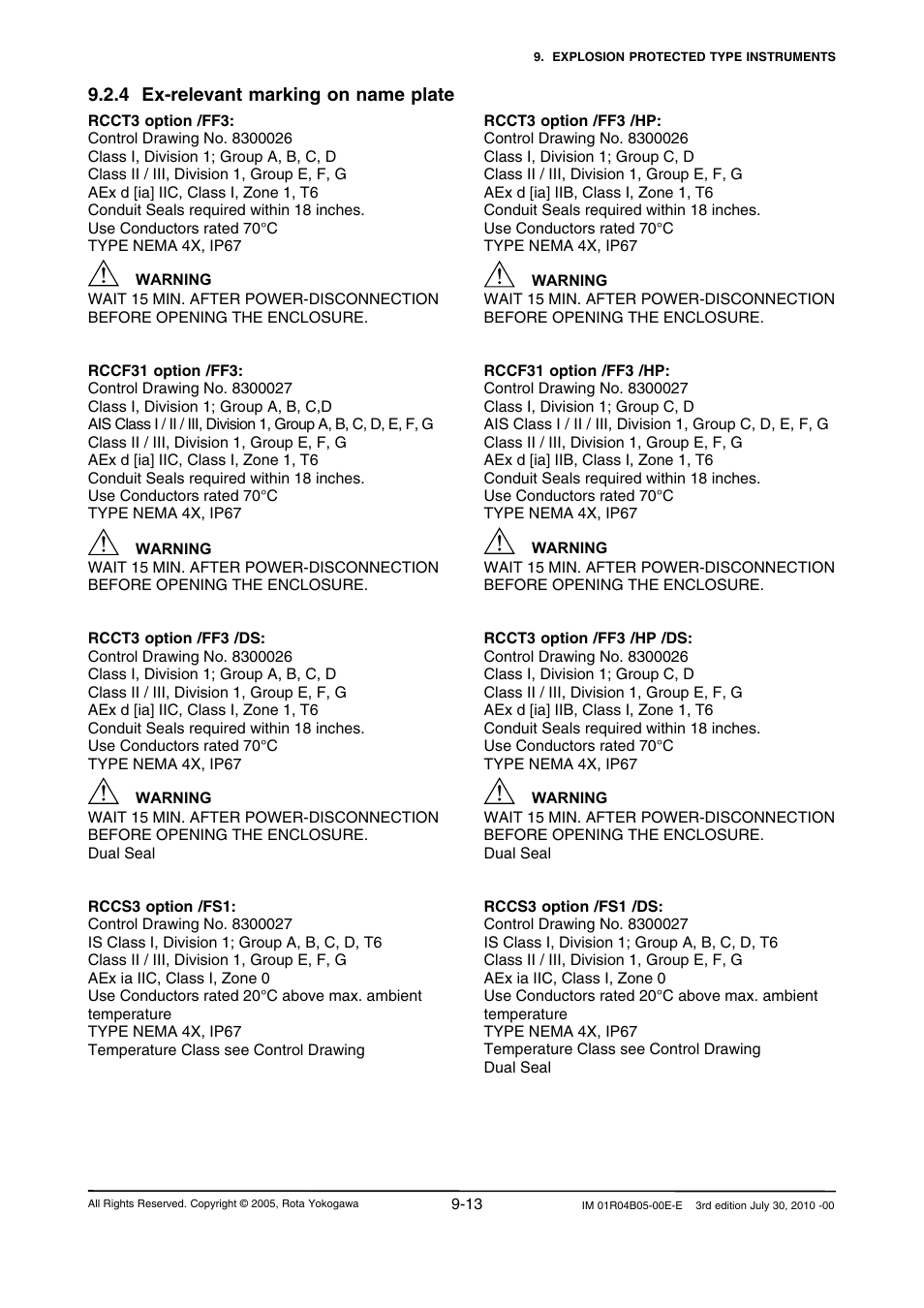 Yokogawa RotaMASS 3-Series User Manual | Page 89 / 182