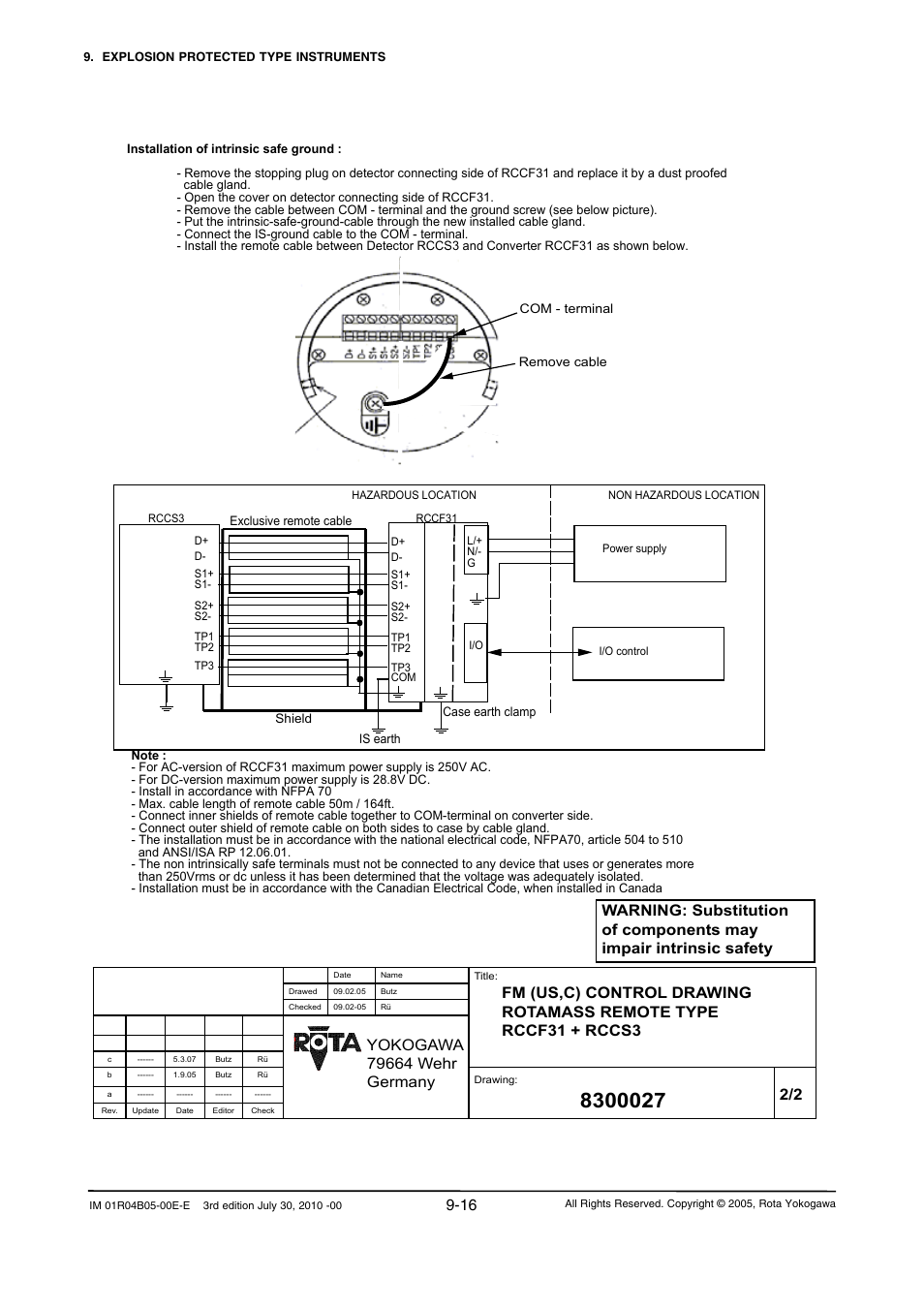 Yokogawa RotaMASS 3-Series User Manual | Page 92 / 182