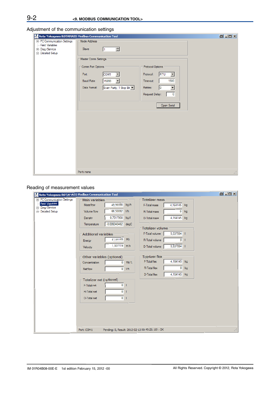 Yokogawa RotaMASS 3-Series User Manual | Page 68 / 76