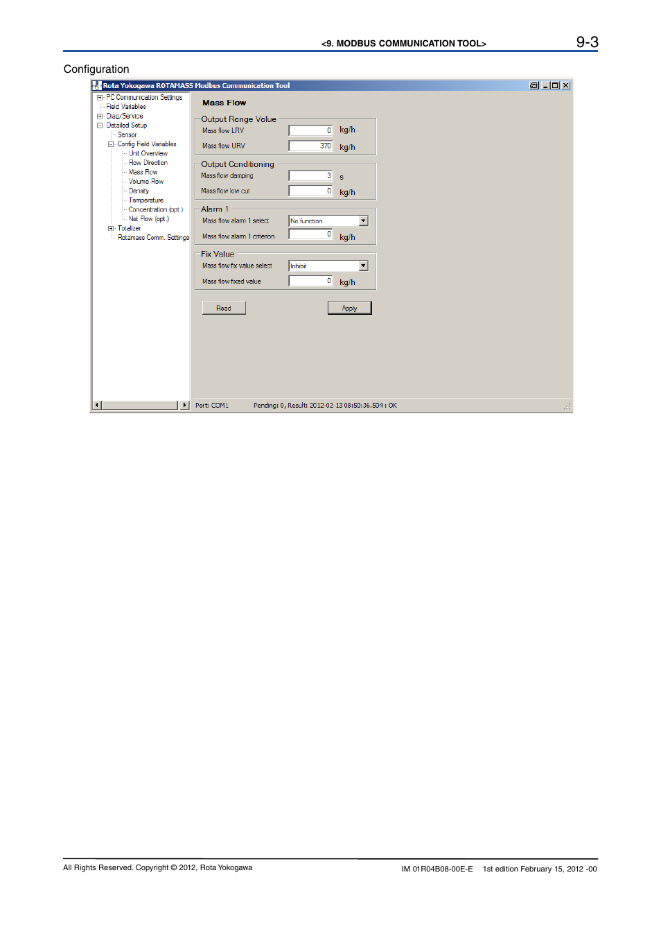 Yokogawa RotaMASS 3-Series User Manual | Page 69 / 76