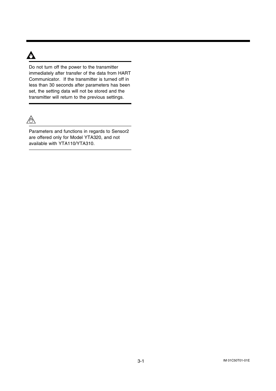 Operation, 1 parameter description, Operation -1 | Parameter description -1 | Yokogawa Wireless Temperature Transmitter YTA510 User Manual | Page 14 / 42