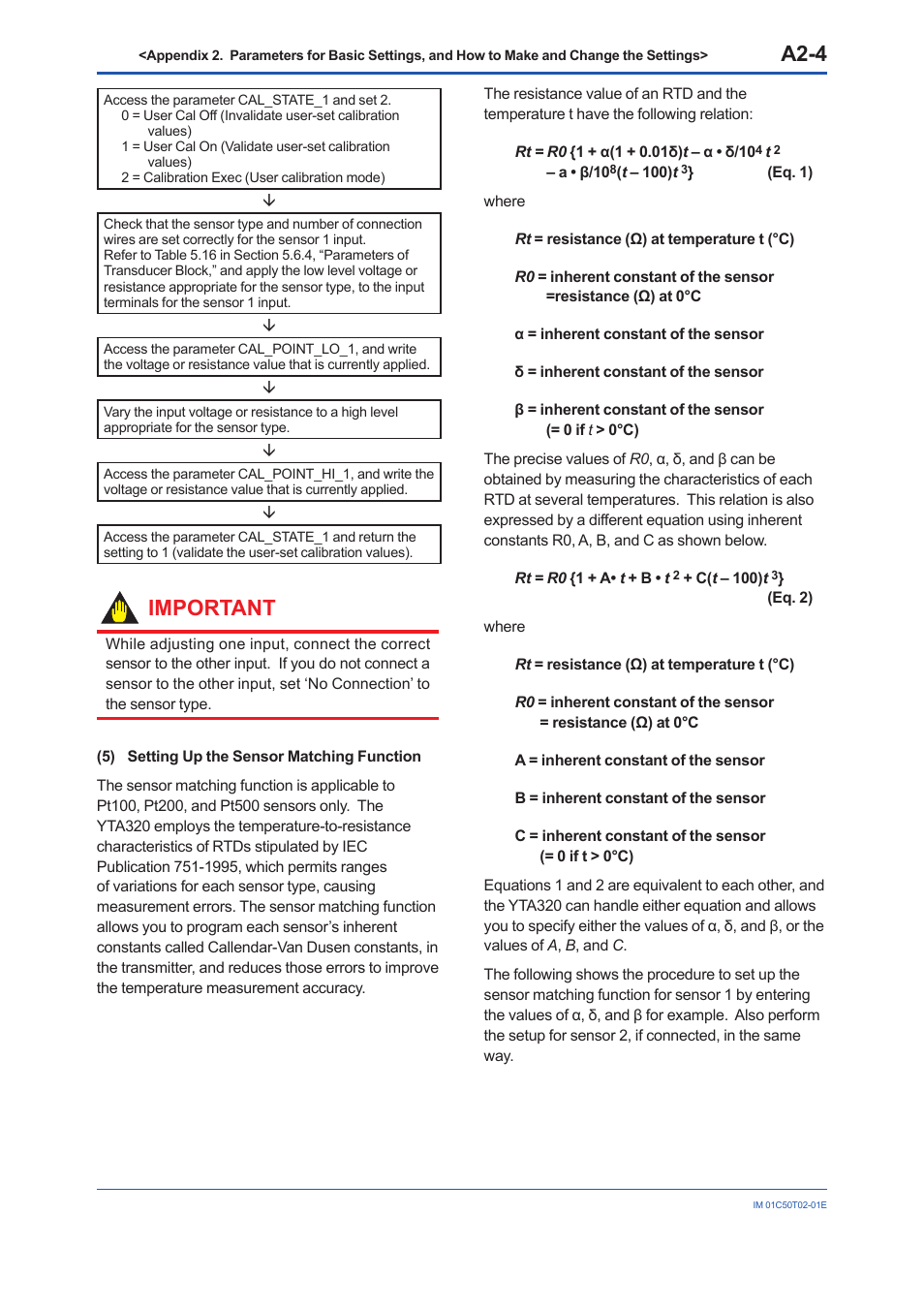 A2-4, Important | Yokogawa Wireless Temperature Transmitter YTA510 User Manual | Page 73 / 97