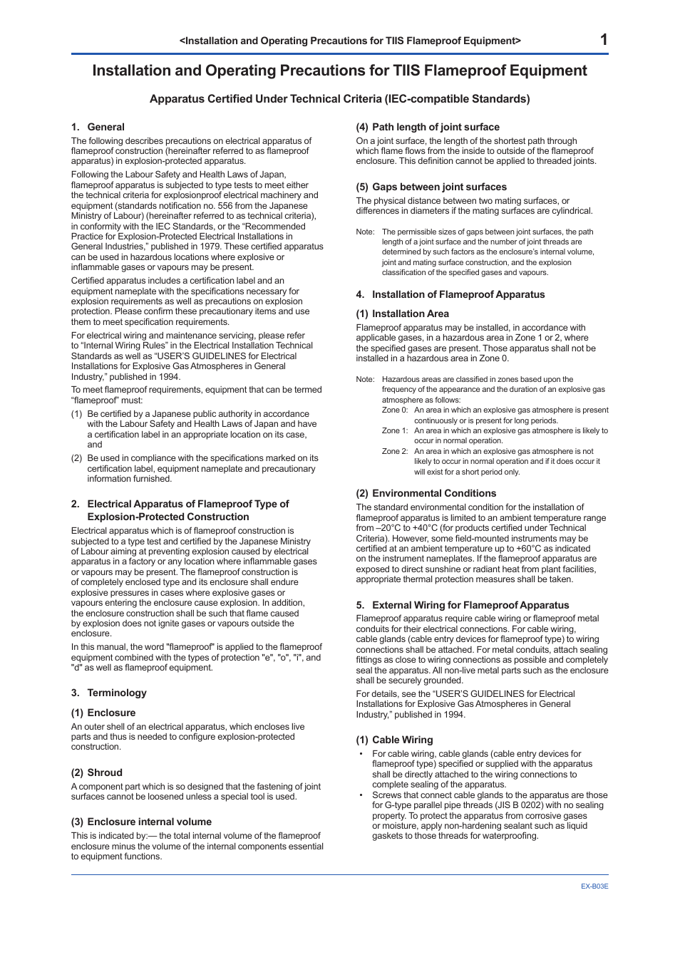 Ex-b03e | Yokogawa YTA320 User Manual | Page 42 / 47