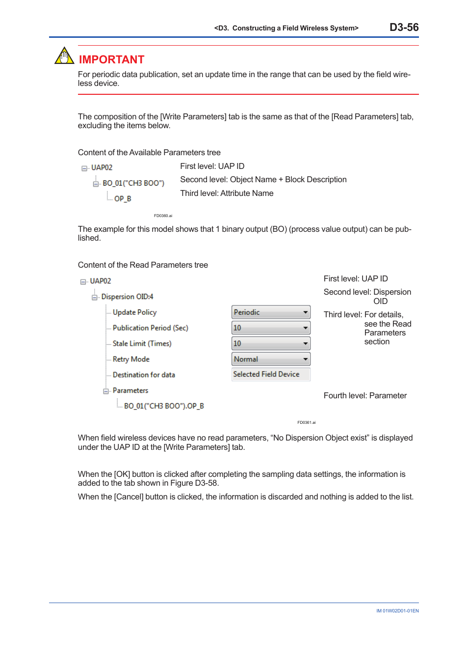 D3-56, Important | Yokogawa YFGW410 User Manual | Page 117 / 202