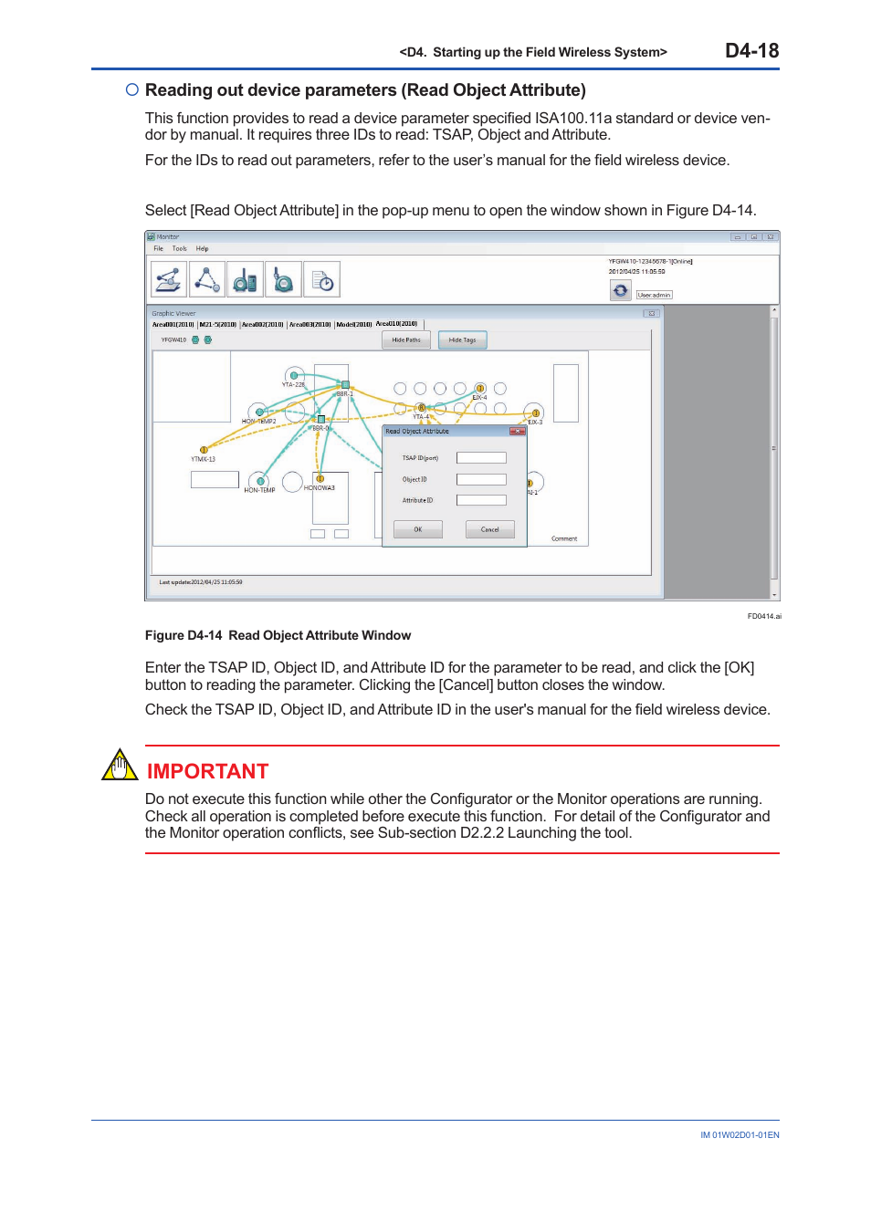 D4-18, Important | Yokogawa YFGW410 User Manual | Page 155 / 202