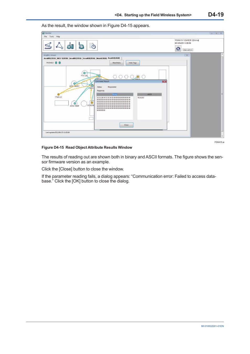 D4-19 | Yokogawa YFGW410 User Manual | Page 156 / 202