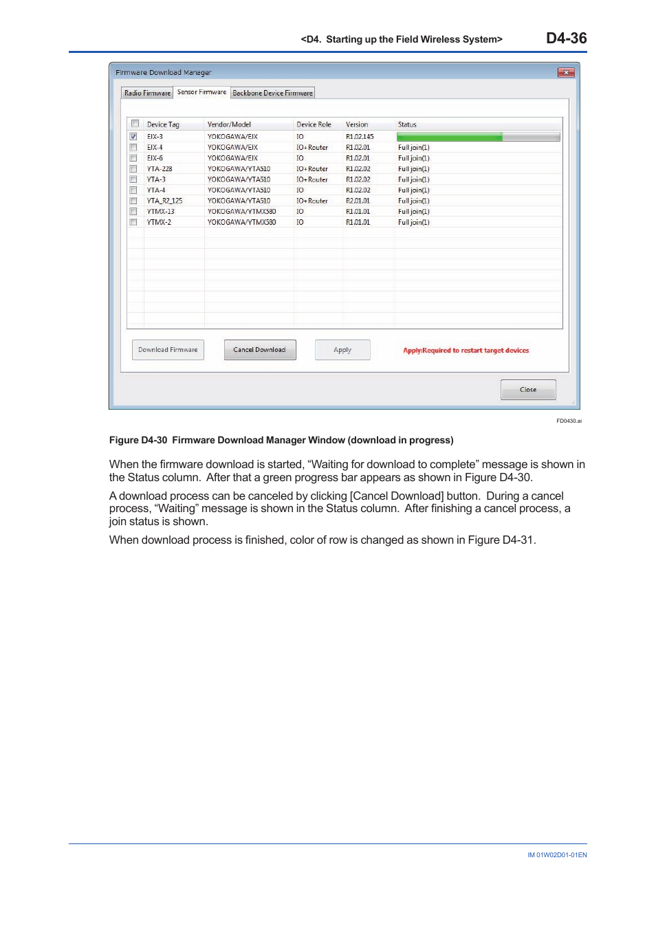 D4-36 | Yokogawa YFGW410 User Manual | Page 173 / 202