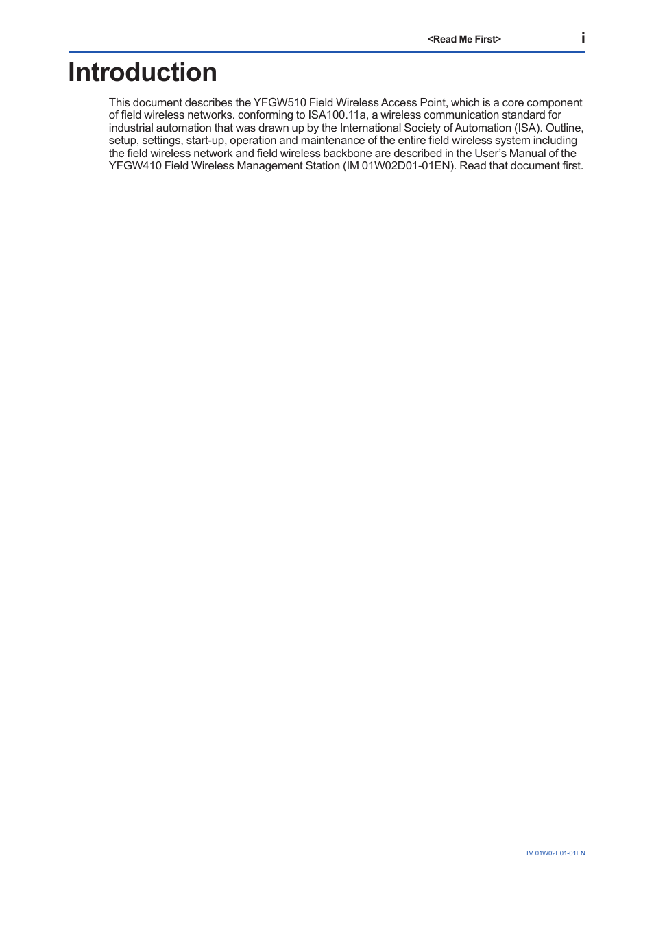 Introduction | Yokogawa YFGW510 User Manual | Page 10 / 89