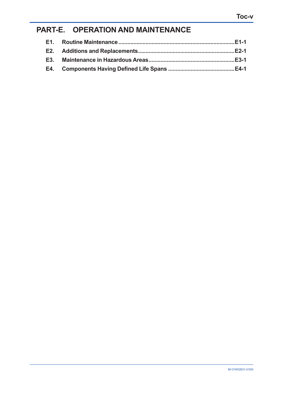 Part-e. operation and maintenance | Yokogawa YFGW510 User Manual | Page 7 / 89