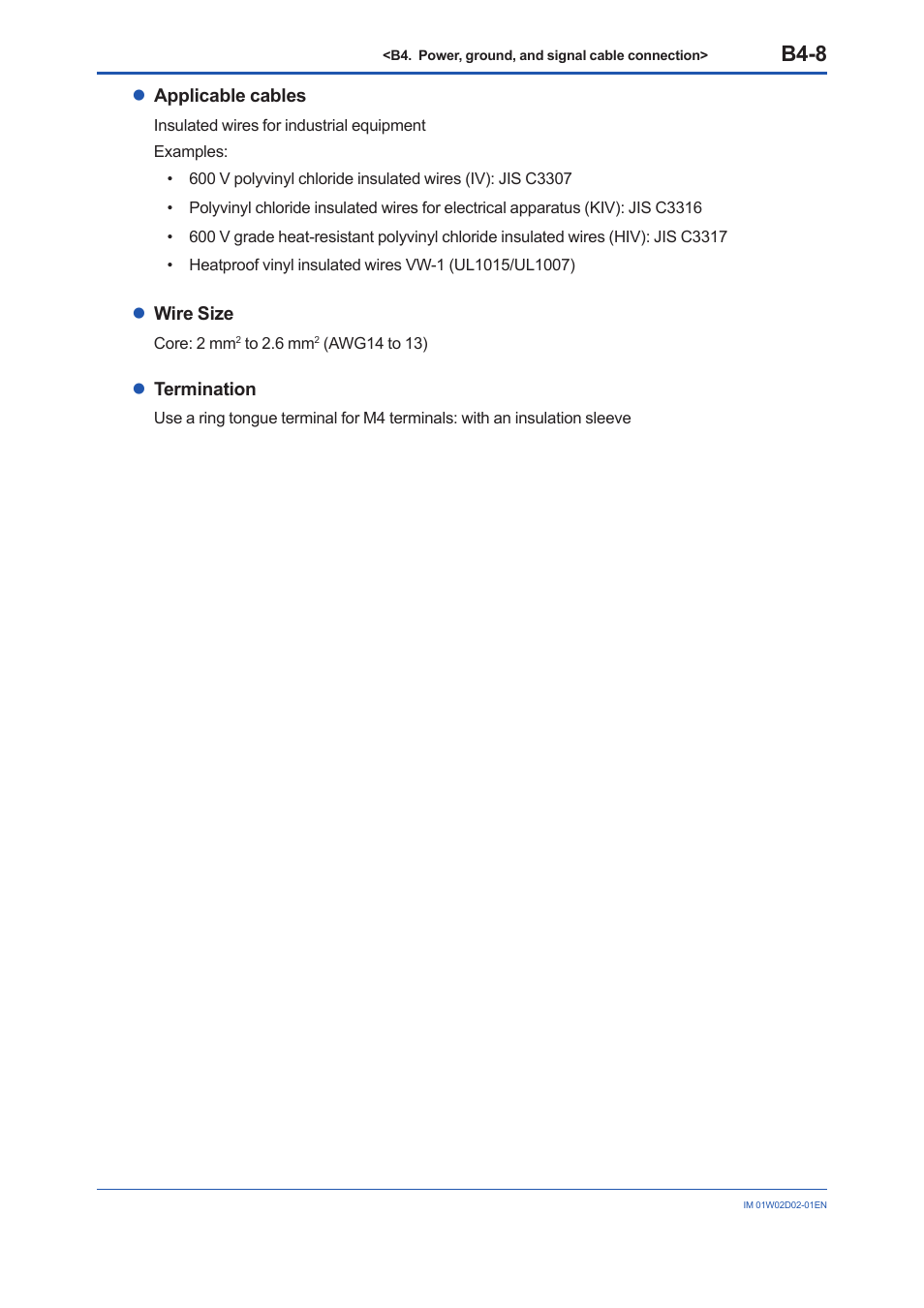 B4-8 | Yokogawa YFGW610 User Manual | Page 34 / 45
