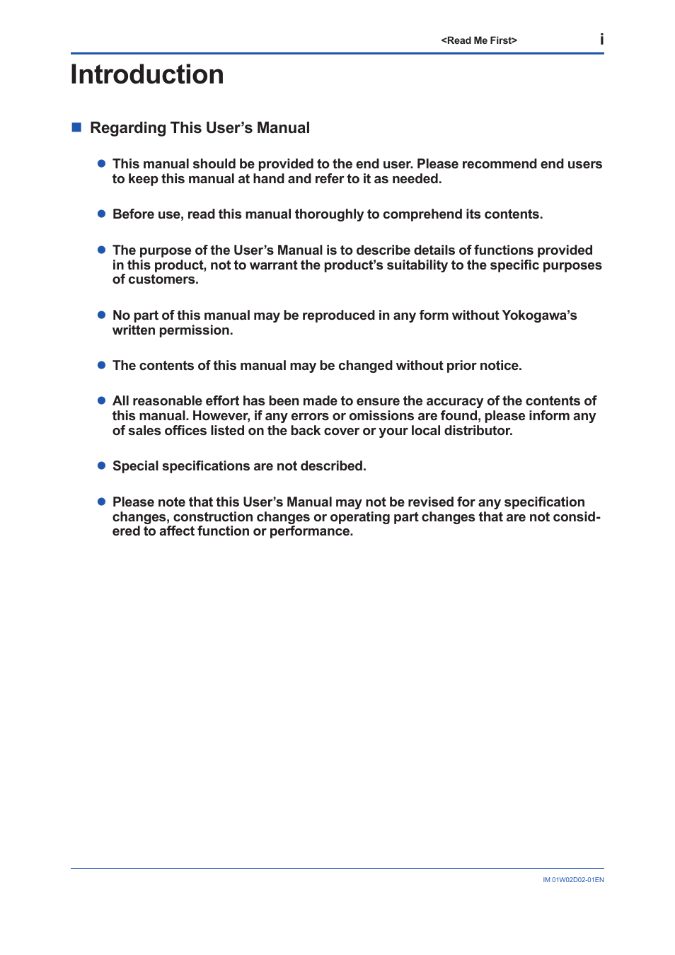 Introduction | Yokogawa YFGW610 User Manual | Page 5 / 45