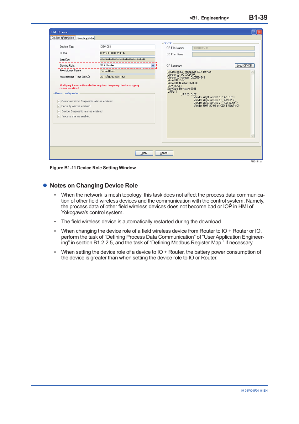 B1-39 | Yokogawa YFGW710 User Manual | Page 103 / 194