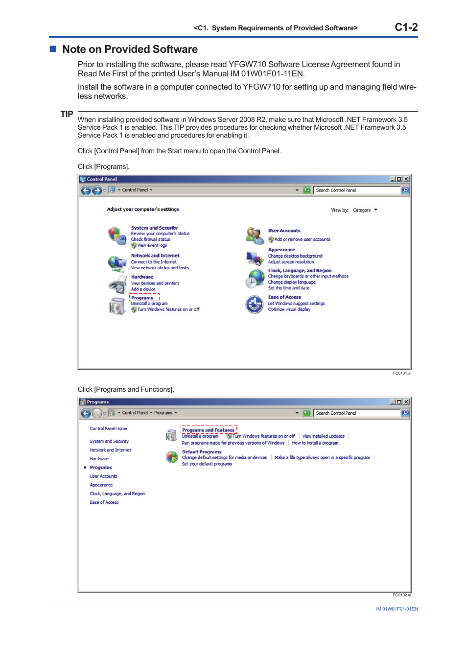 C1-2 | Yokogawa YFGW710 User Manual | Page 116 / 194