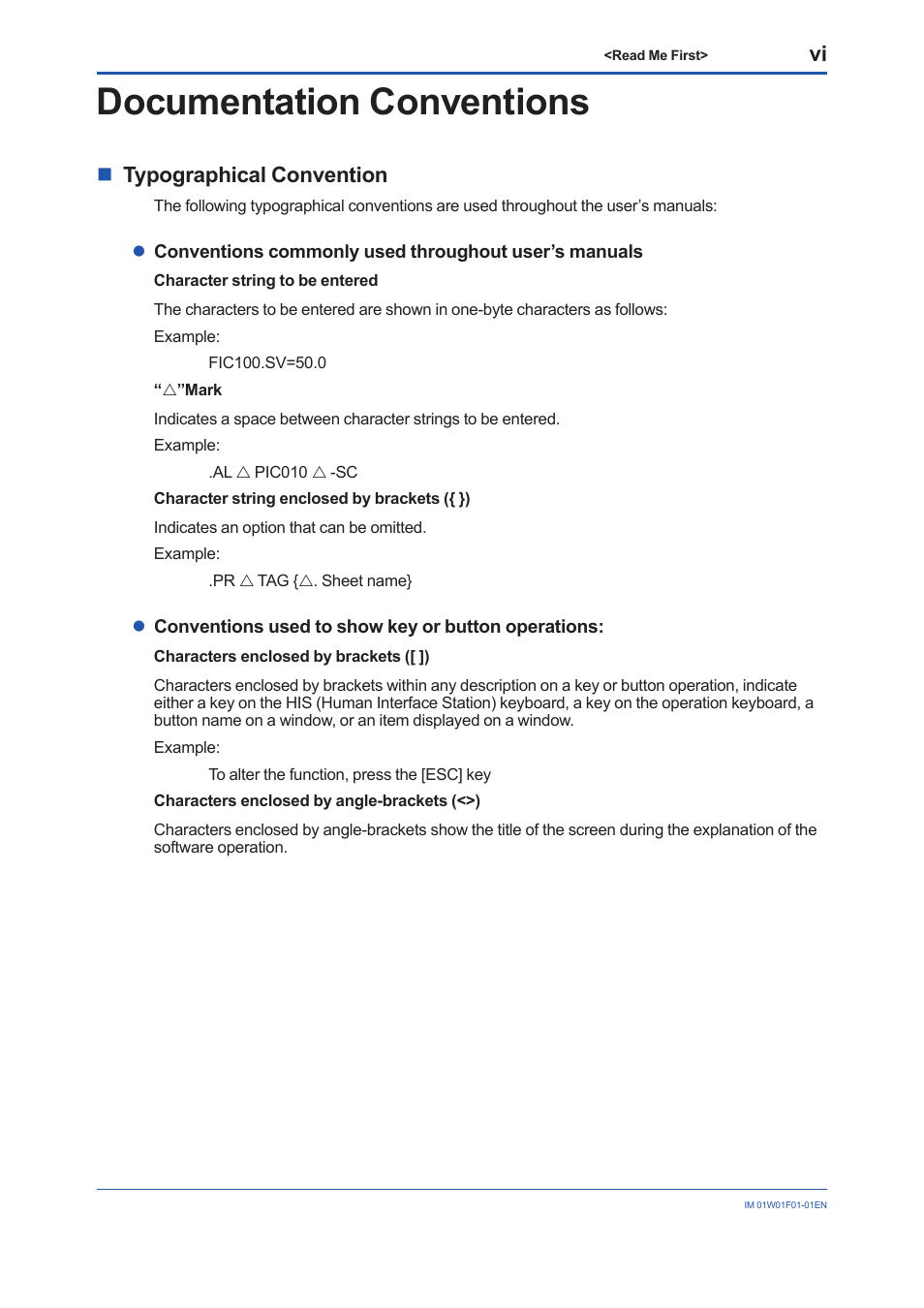 Documentation conventions, Ntypographical convention | Yokogawa YFGW710 User Manual | Page 14 / 194