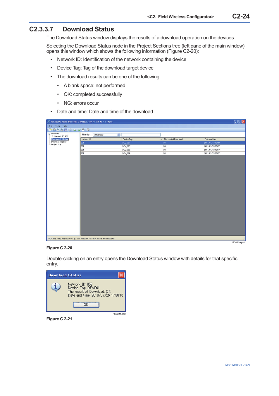 C2.3.3.7 download status, C2-24 | Yokogawa YFGW710 User Manual | Page 145 / 194