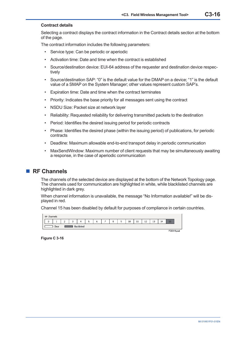 C3-16, Nrf channels | Yokogawa YFGW710 User Manual | Page 170 / 194