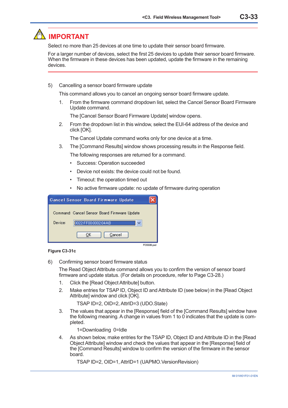 C3-33, Important | Yokogawa YFGW710 User Manual | Page 187 / 194