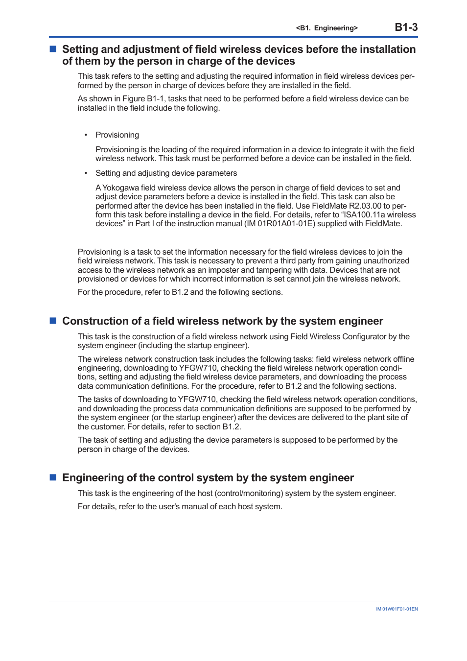 B1-3 | Yokogawa YFGW710 User Manual | Page 67 / 194