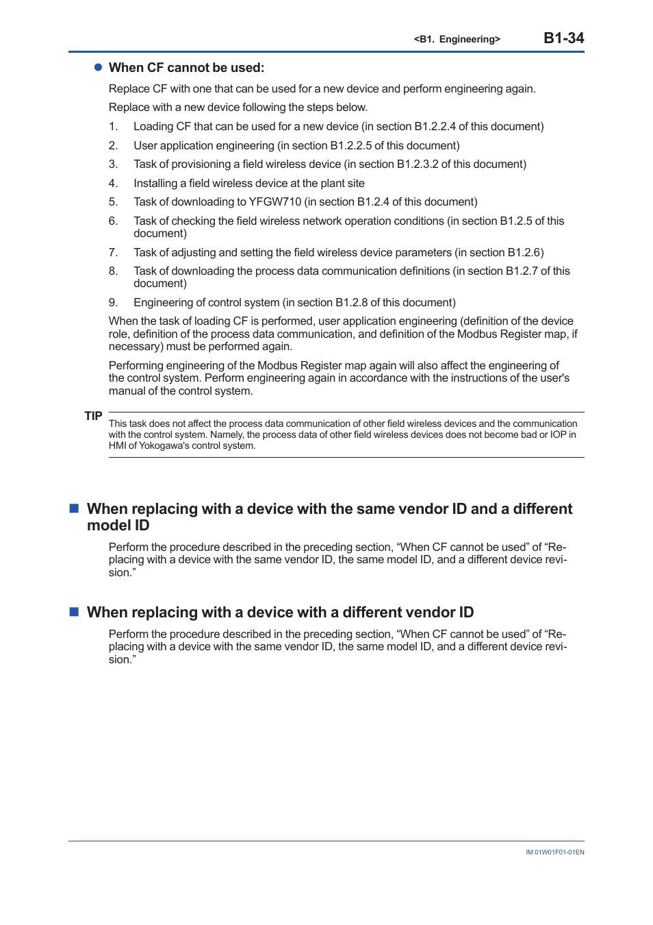 B1-34 | Yokogawa YFGW710 User Manual | Page 98 / 194