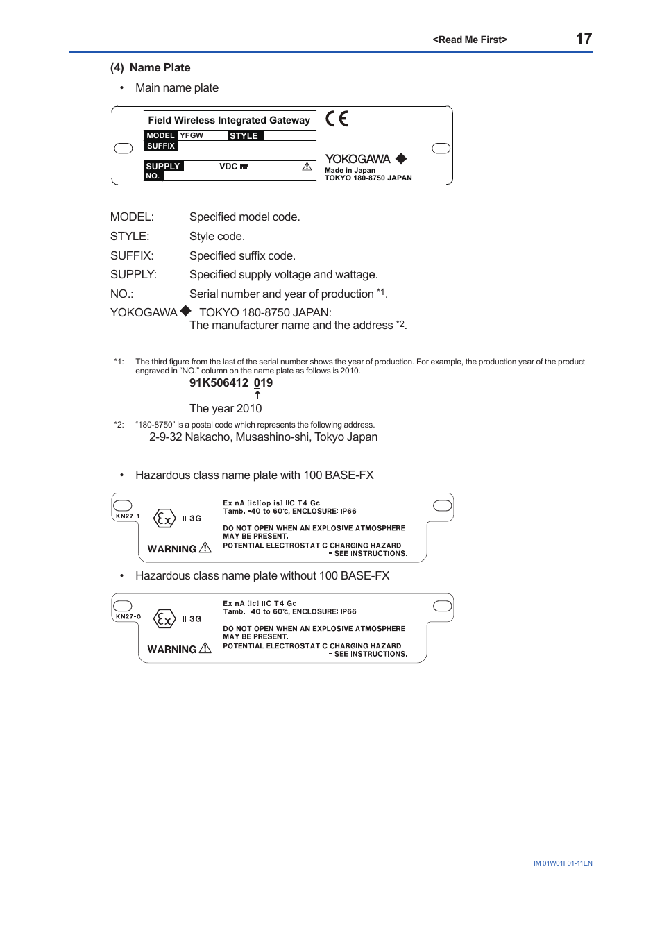 Yokogawa YFGW710 User Manual | Page 17 / 29