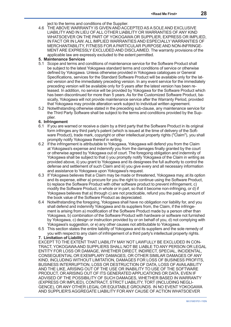 Yokogawa YFGW710 User Manual | Page 28 / 29