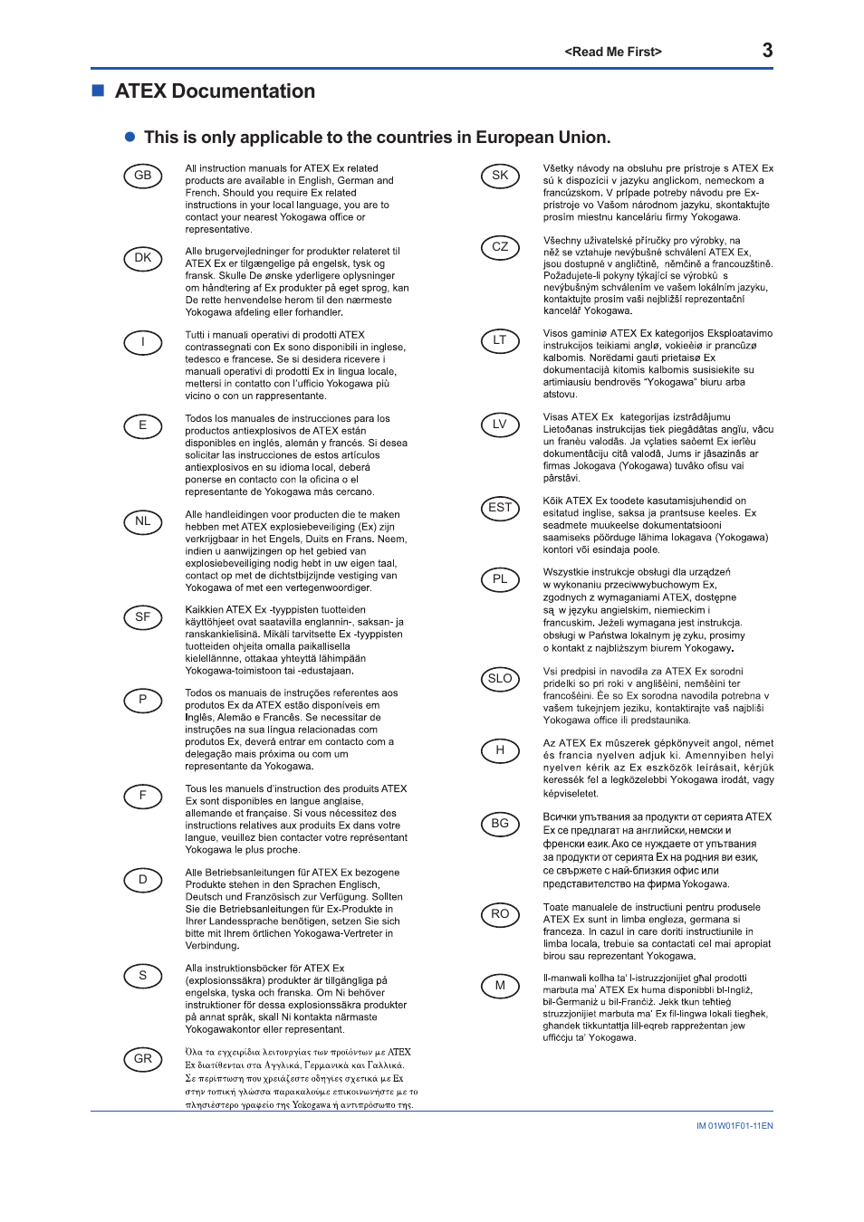 Natex documentation | Yokogawa YFGW710 User Manual | Page 3 / 29