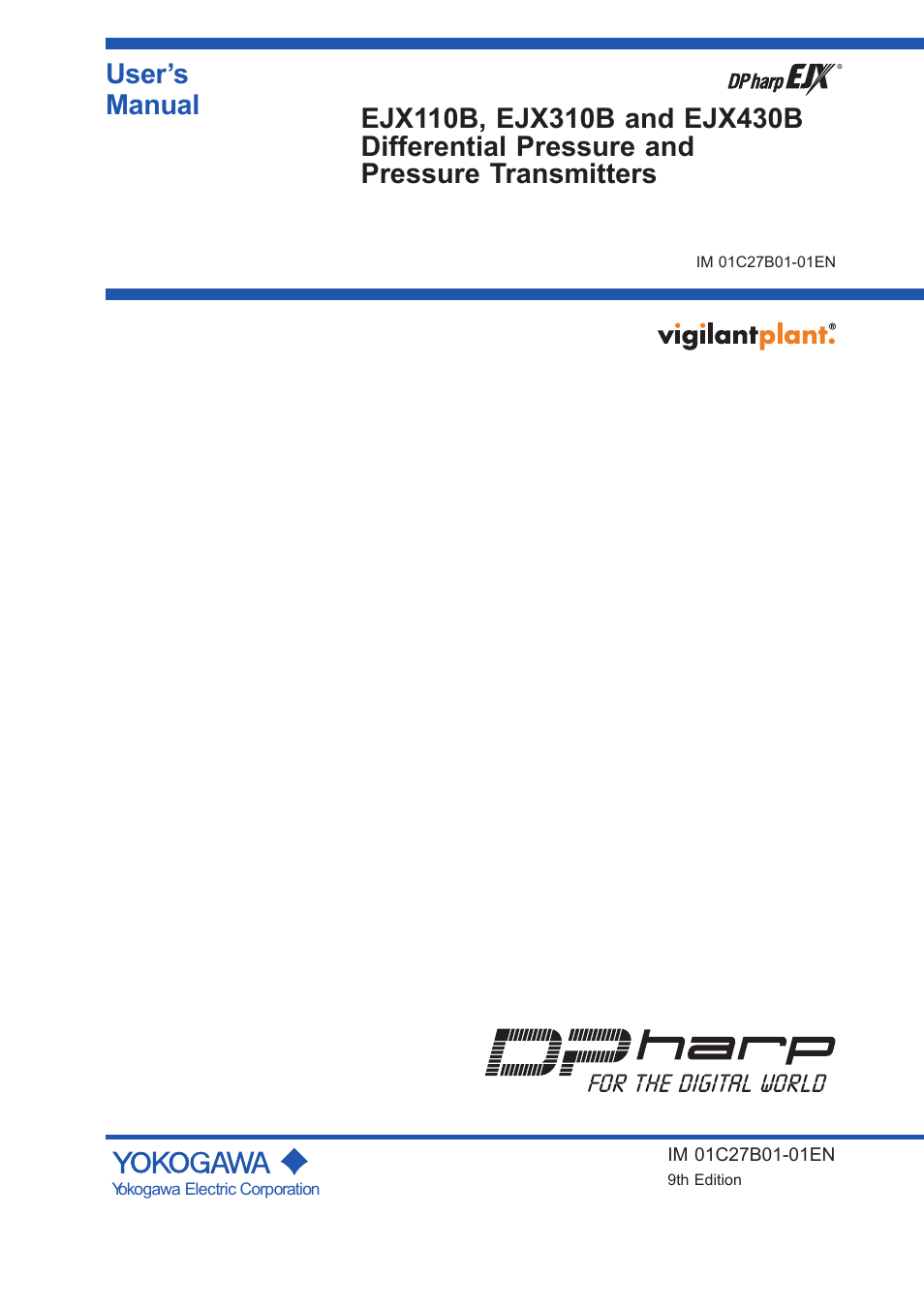Yokogawa EJX430B User Manual | 110 pages