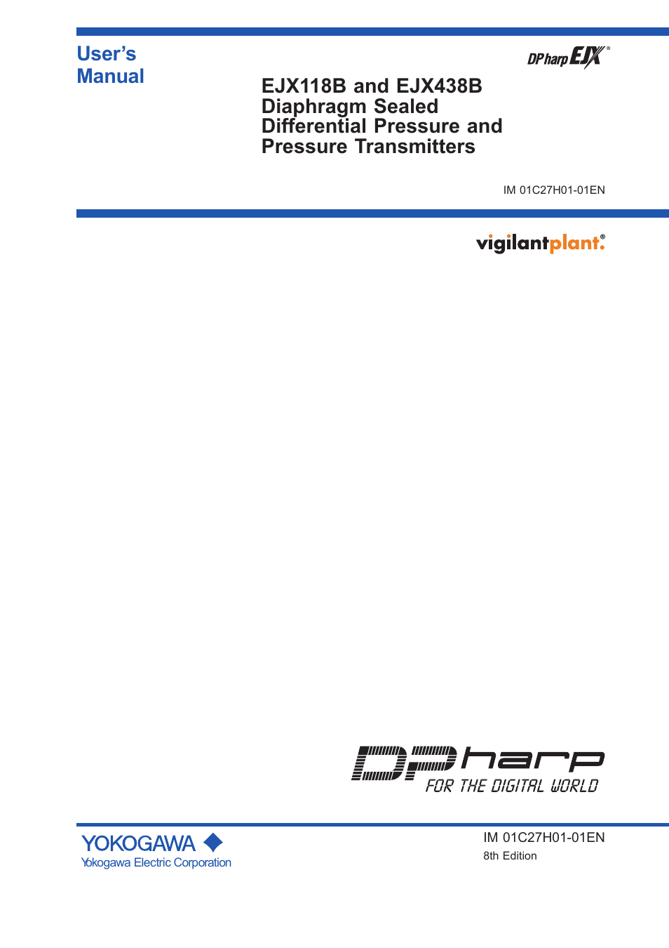 Yokogawa EJX438B User Manual | 104 pages