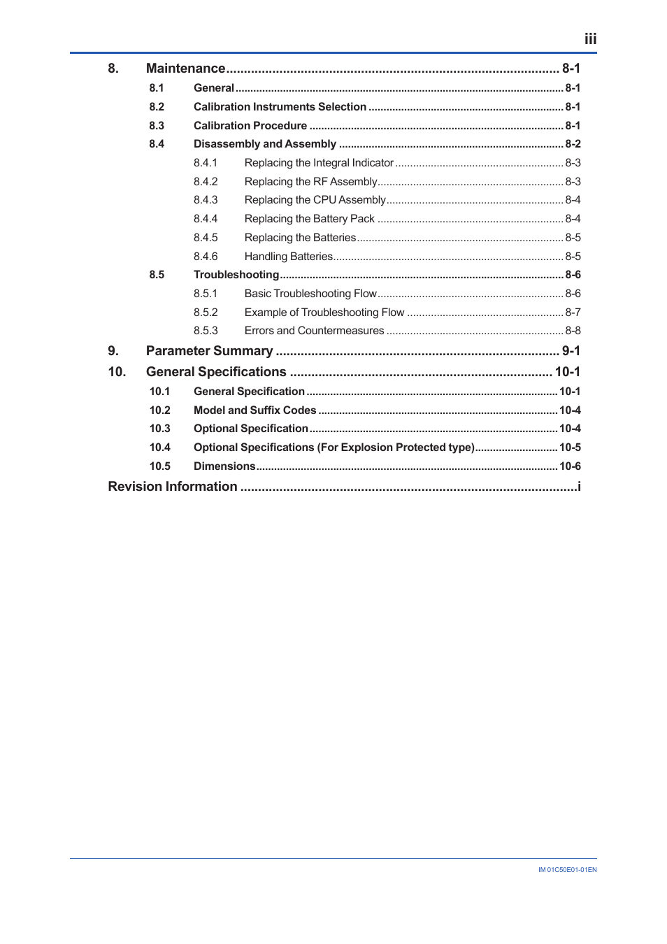 Yokogawa Wireless Temperature Transmitter YTA510 User Manual | Page 4 / 76