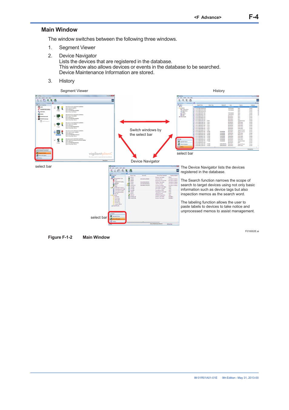 Main window | Yokogawa FieldMate User Manual | Page 123 / 384