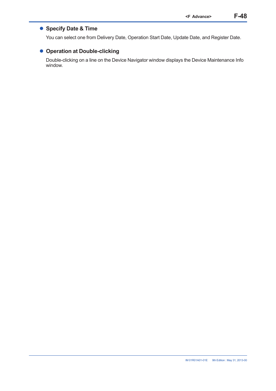 F-48 | Yokogawa FieldMate User Manual | Page 167 / 384