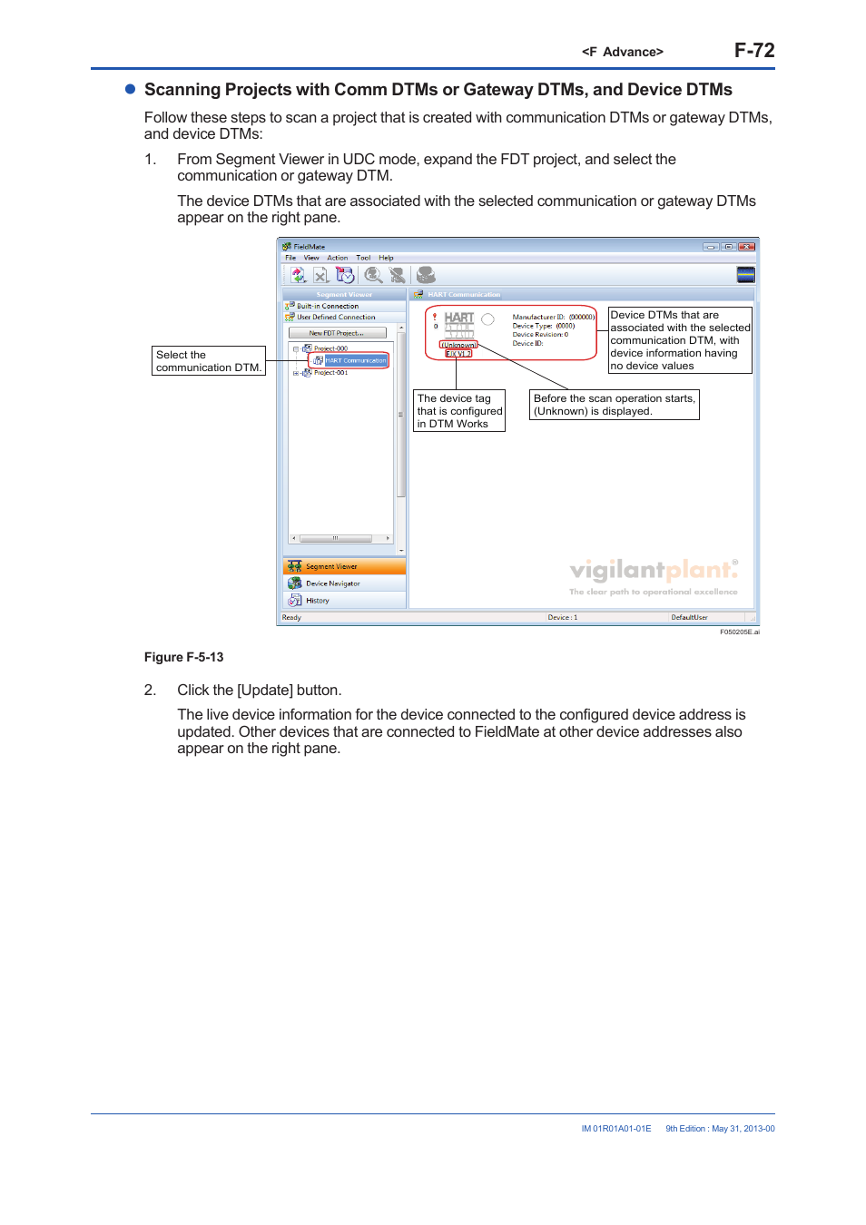 F-72 | Yokogawa FieldMate User Manual | Page 191 / 384